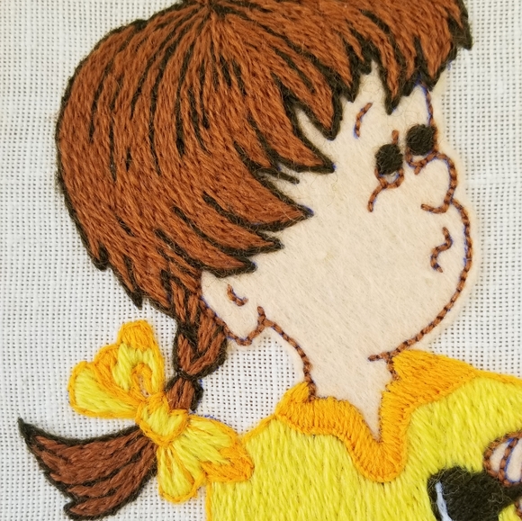 VTG 70s "My Son The Doctor" Embroidered Wall Art - Picture 7 of 16